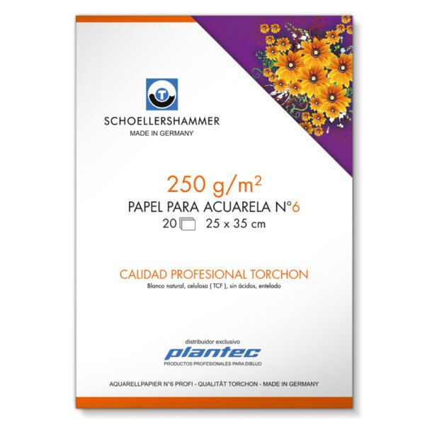 Block De Acuarela 25×35 “esparto” 300 Grs Texturado Schoellershammer Plantec 35102 Improstock 7204