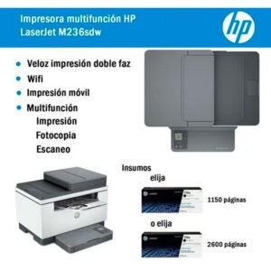 Impresora Láser Multifunción Brother DCP-1617NW c/Wifi Monocromática  (62005) – Improstock