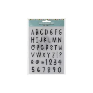 Sello De Siliconado 6x8 Abecedario Y Números Ibi-Craft (335948)