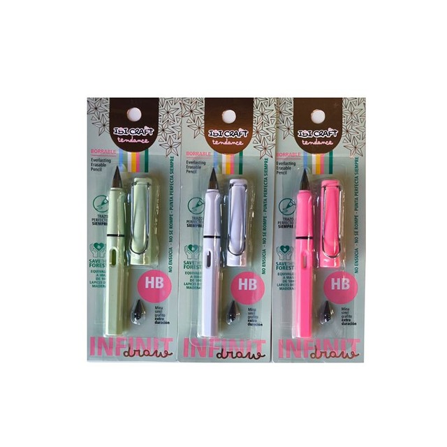 W2295m_67603ce60c566_large Lapiz Infinito Más Repuesto Y Goma IBI-CRAFT (339015) - Imagen 2