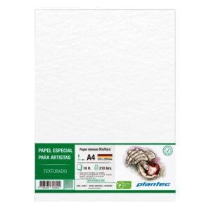 Papel texturado x10 hjs A4 210grs Plantec (337644)