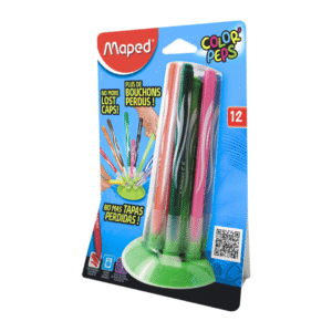 Marcadores Jungle Herison x12 con bloqueo de punta Maped (57713)