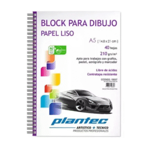 Cuaderno Con Espiral A5 210 gr Liso 40 hjs (340424)