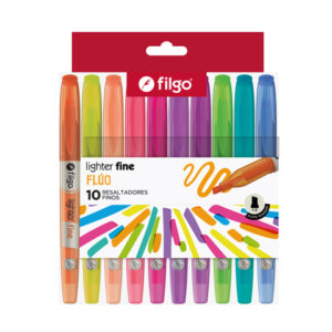Resaltadores Lighter Fine Flúo x10 Filgo (334920)