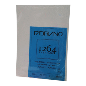 Papel Aquarello 300 gr 25% de Algodón A3 x5hj Fabriano (340613)