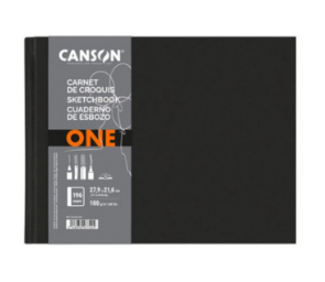 Cuaderno A4 de Esbozo 180º Apaisado 100gr ONE Canson (340636)