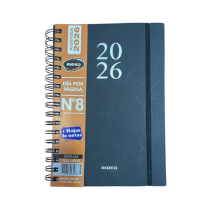 Agenda 2026 N8 EcoBlack Día Por Pagina Rideo (323403)