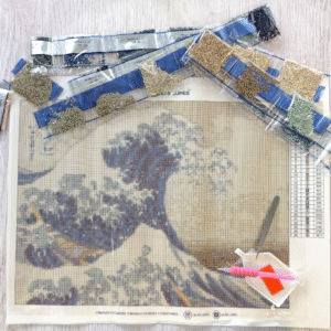 Diamond Painting 37x47 La Ola Hokusai Las Lupes (341319)