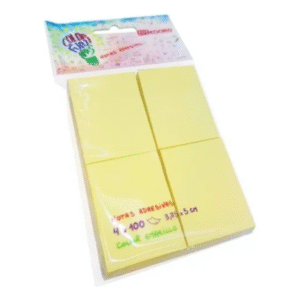 Notas Adhesivas 3,75X5cm 100hjs Amarillas Medoro (71244)