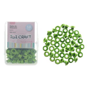 Ojalillos De Aluminio Verde/ Verde Claro 50pcs Ibi-Craft (336219)