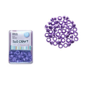 Ojalillos De Aluminio Violeta 50pcs Ibi-Craft (336218)