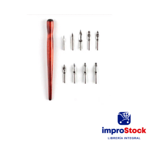 Porta Pluma con 9 Plumas de Caligrafia Sinoart (336650)