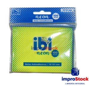 Notas Adhesivas Neon X100HJ 76x101 Ibi-Craft (342085)