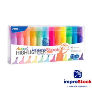 Resaltador Accent Fluo-Pastel X12 Deli (342127)