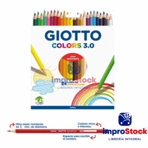 Lapiz De Color 3.0 X24 Colores Giotto (333980)