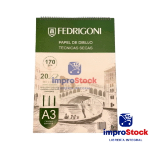 Block A3 C/Espiral 170gr 20hjs Tecnicas Secas Fedrigoni (342094)