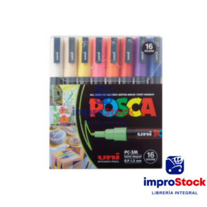 Marcador PC 3m Pack X16 Uni Posca (332440)