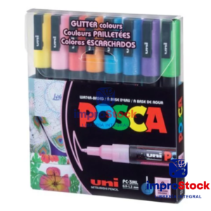 Marcador PC 3m Glitter X8 Uni Posca (335542)
