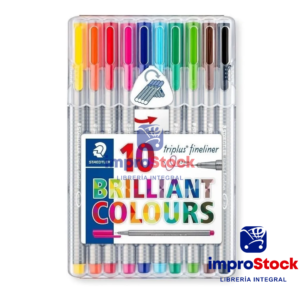 Marcadores Set X10 Triplus Fineliner 0.3 Staedtler (19347)
