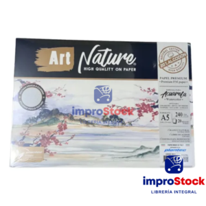 Block A5 Encolado 20% Algodon 240g ArtNature (340040)