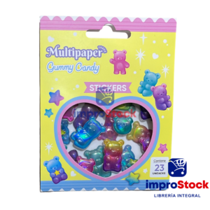 Stickers Gummy Candy Ositos Multipaper (342588)