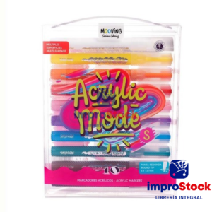 Marcadores Acrilico X10und Mooving (336794)