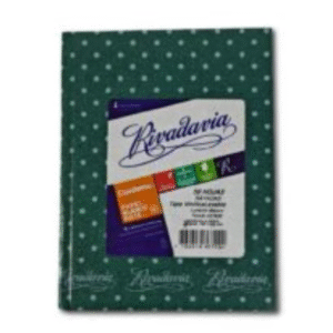 Cuanderno T/D 16X21 50hjs Verde C/Lunares Rivadavia (1216)