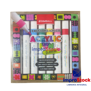 Marcado acrilicos Clasicos X8 Simball (342338)