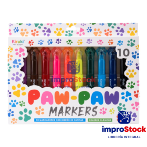 Marcadores PawPaw X10 Colores Clasicos Kiruki (342518)