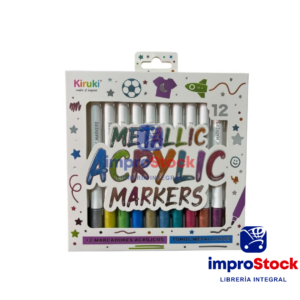 Marcadores Acrilicos Metalizado X12 Kiruki (341126)