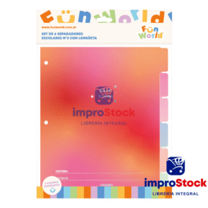 Separador Nº3 Escolar Con Lengueta FW (342306)
