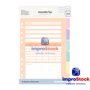 Separador A4 Escolar Con Lengueta FW (334663)