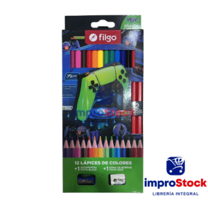 Lapices De ColoresX12 Rebot Sac/Gom Filgo (338796)