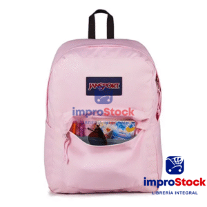 Mochila SuperBreak 26L Rosa Negro Jansport (342358)