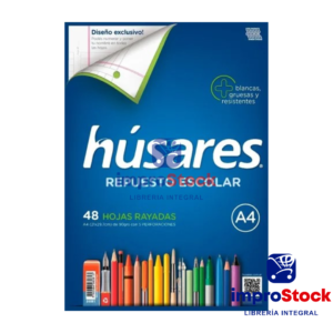Repuesto Escolar 48H Rayado A4 Husares (334195)