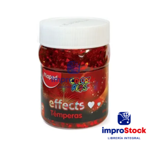 Tempera Pote 200g Rojo Efecto Corazones Maped (68064)