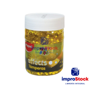 Tempera Pote 200g Amarillo Efecto Soles Maped (68067)