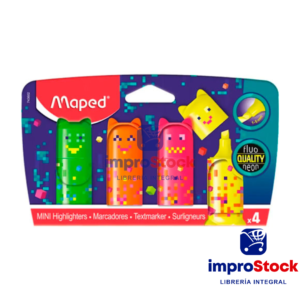 Resaltadores Mini Gatos X4 Maped (343116)