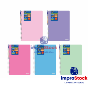 Cuaderno C/Espiral T/Plastica Spring 80hj + Lapicera Rideo (343124)
