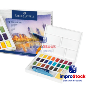 Acuarela X24 Estuche + Pincel Faber Castell (343205)