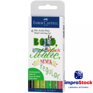Marcador Pitt Lettering Set X6 Faber Castell (319552)