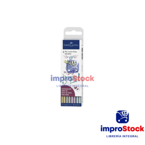 Marcador Pitt Metalico x4 Faber-Castell (319550)