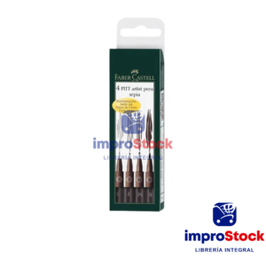 Marcador Pitt Art Pen Sepia X4 (43110)