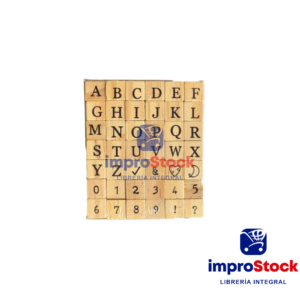 Sellos "ABC" Mayusculas & Minusculas 1,2x1,2cm 30 Piezas Las Lupes (341325)