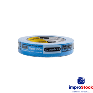 Cinta de Papel Azul 24mmx50m Adelbras (336194)