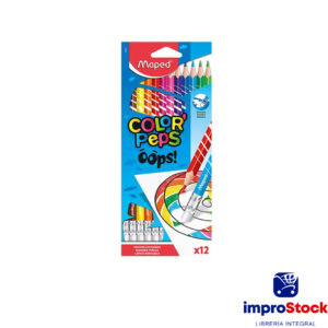 Lapices de color Borrables x12 Maped (326984)