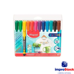 Marcadores x12 Multiuso Permanente Maped (344124)