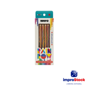 Lapices Multicolor x4 Hexagonales Wero (344253)