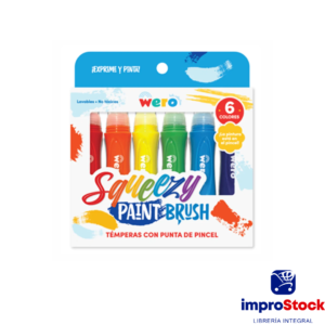 Tempera Con Punta Pincel x6 Wero (341103)