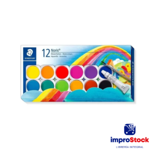 Acuarelas En Pastillas Noris Escolar X 12 Colores Staedtler (344299)